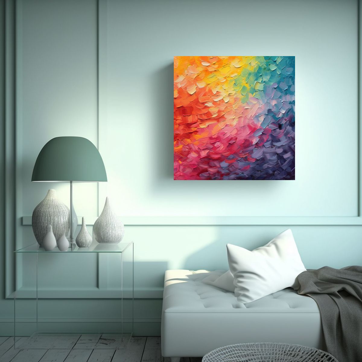 GENERICO - Fondo LGBT Abstracto Para Decoración Del Cuarto 70x70 Cm