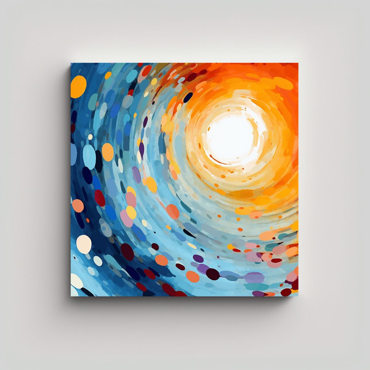 GENERICO - Pinturas Decorativas Con Trazos Aleatorios En 90x90 Cm