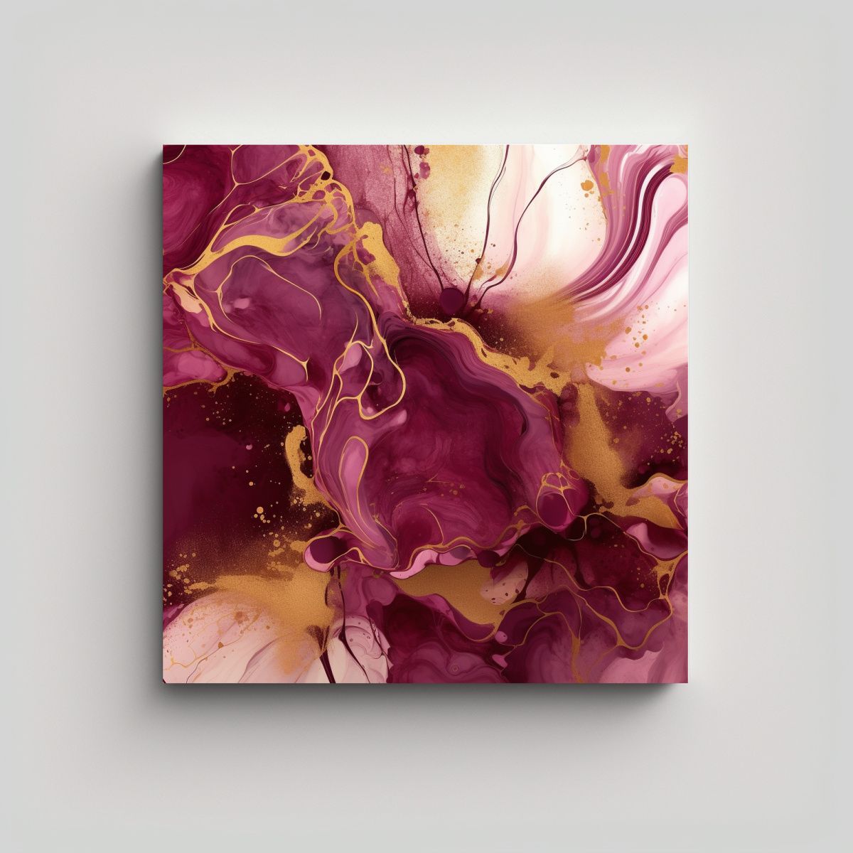 GENERICO - Pintura Decorativa En Armonía De Colores 50x50 Cm