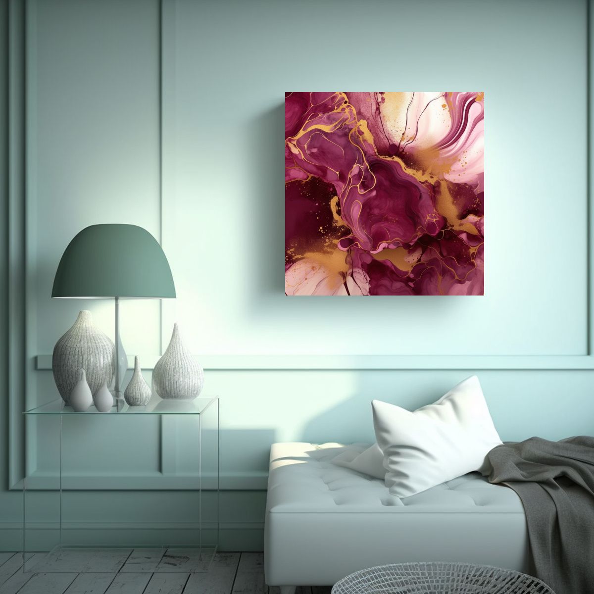 GENERICO - Pintura Decorativa En Armonía De Colores 50x50 Cm