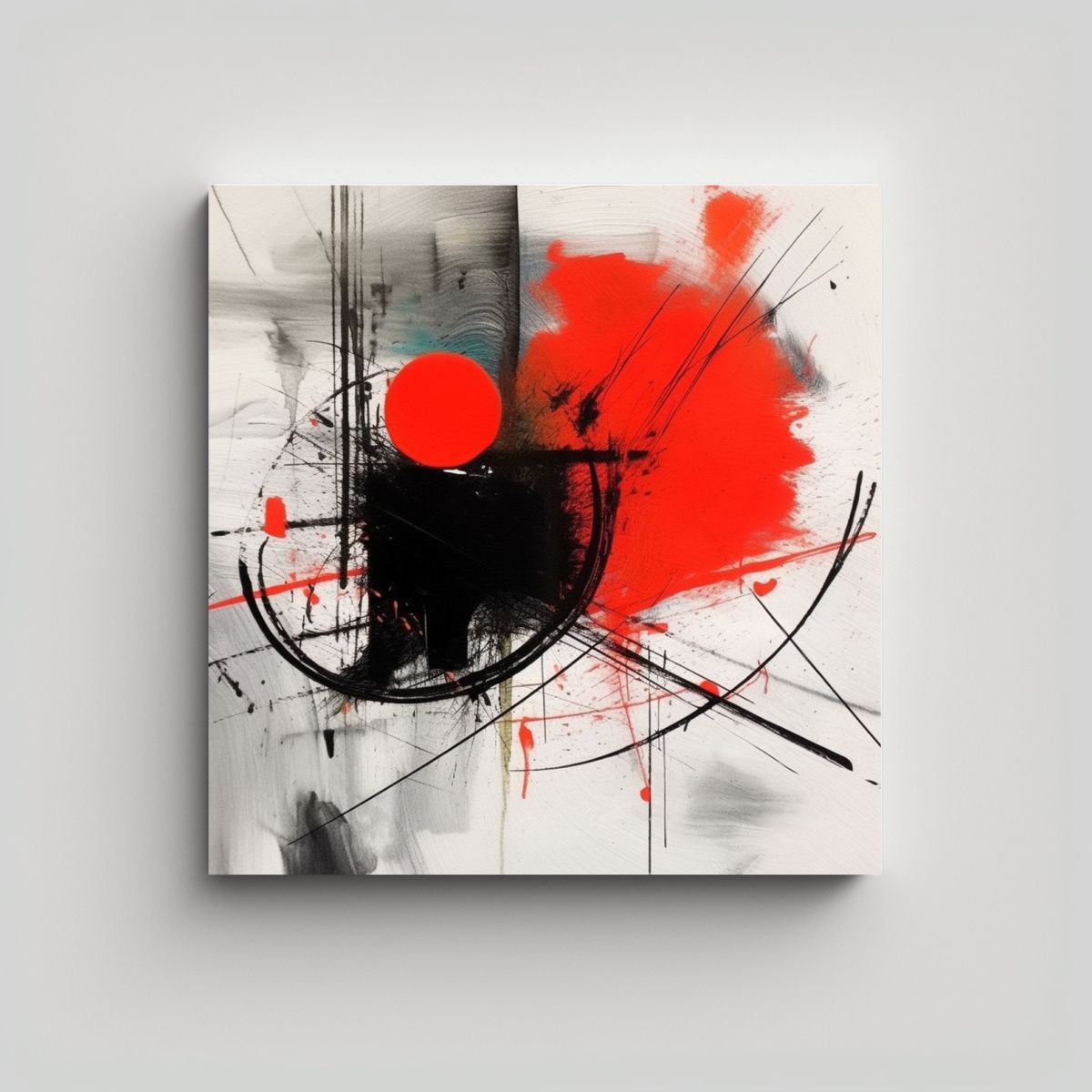 GENERICO - Pintura Decorativa De Lienzo Vintage Con Dibujo 50x50 Cm