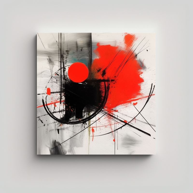 GENERICO - Pintura Decorativa De Lienzo Vintage Con Dibujo 90x90 Cm