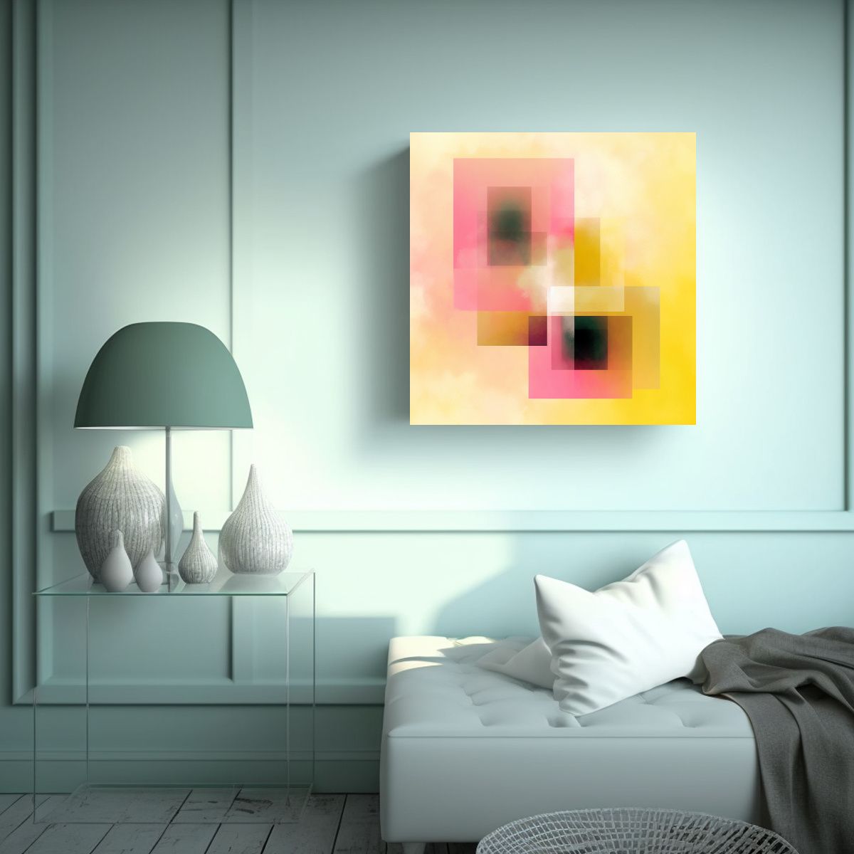 GENERICO - Pinturas Decorativas Abstractas Gaussianas Con 70x70 Cm