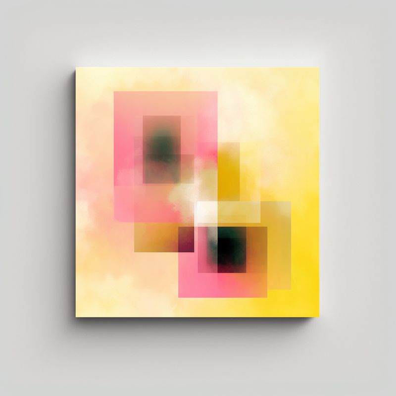 GENERICO - Pinturas Decorativas Abstractas Gaussianas Con 50x50 Cm