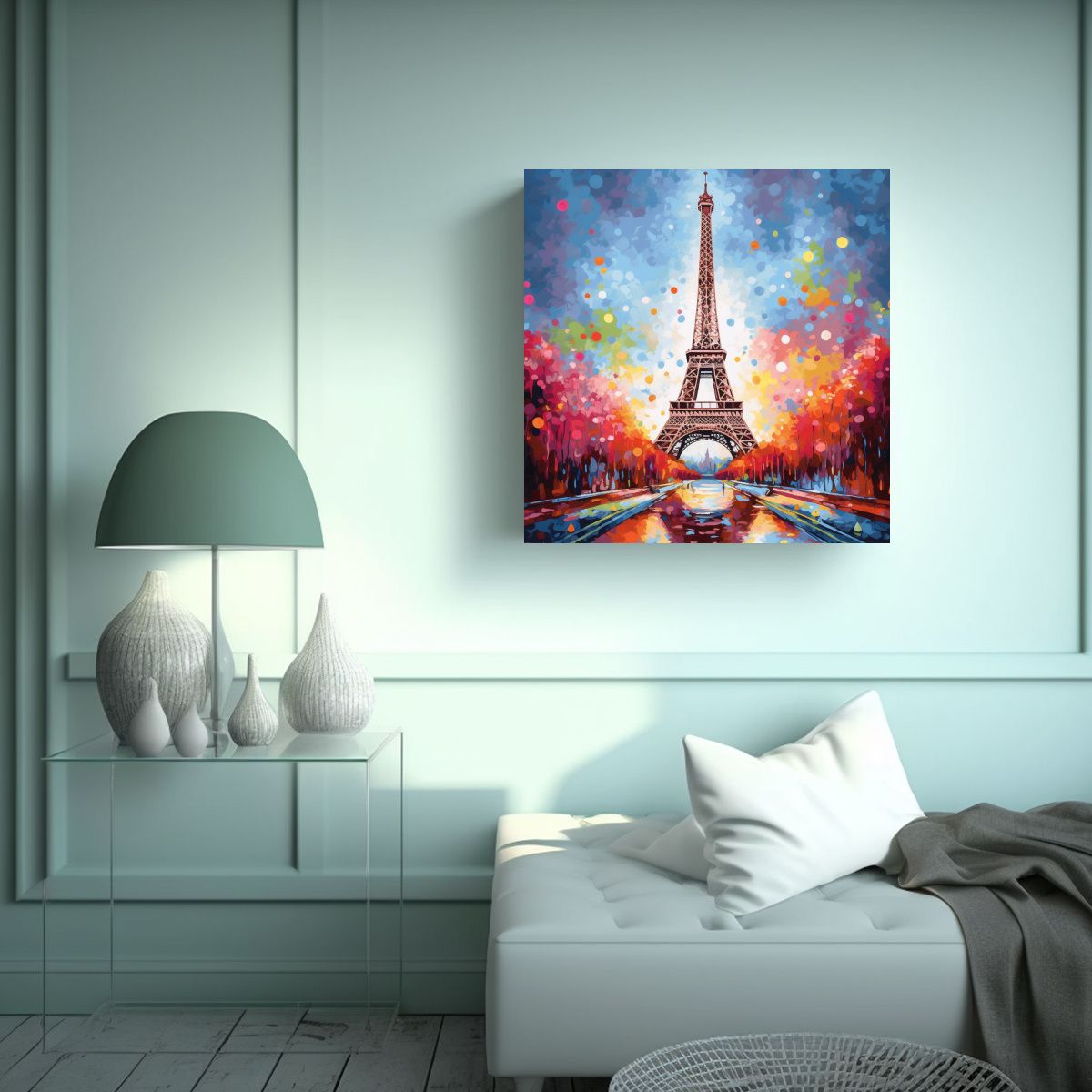 GENERICO - Pintura Decorativa De Equilibrio Abstracto En 90x90 Cm