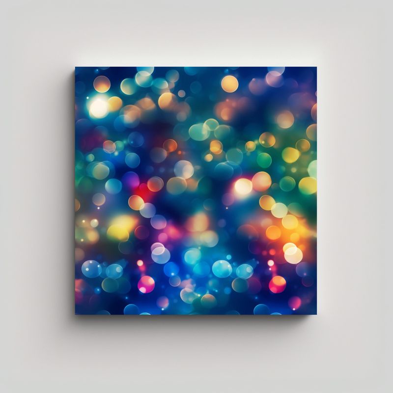 GENERICO - Lienzo De Tela Cuadro Única De Fondo Bokeh Para 90x90 Cm