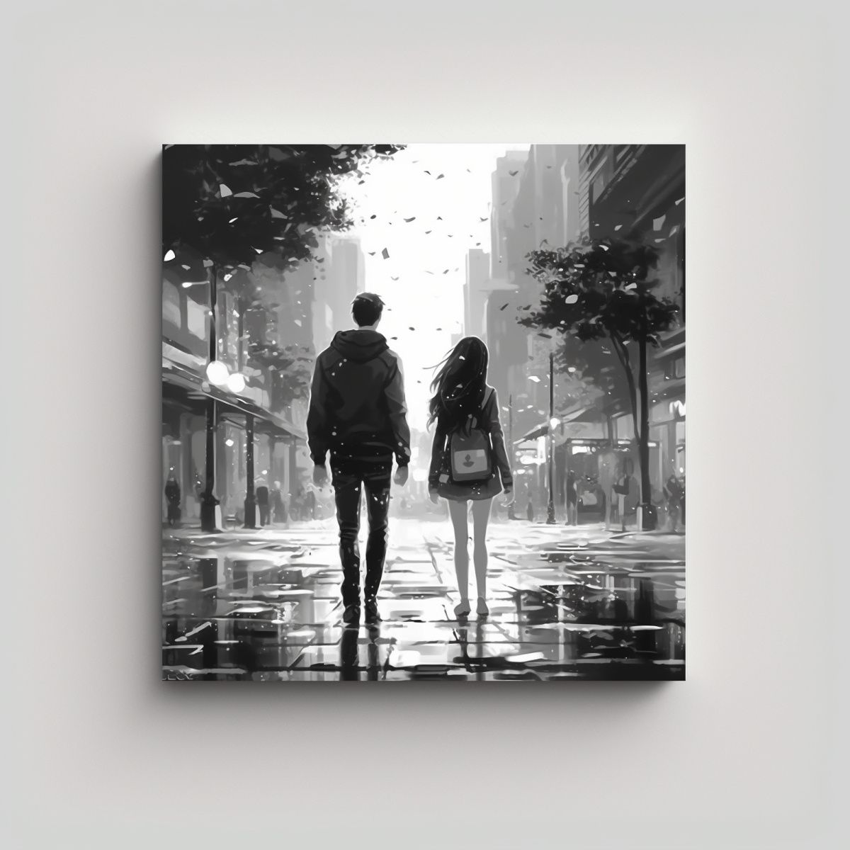 GENERICO - Cuadro Tonos Full Color: El Mundo Erróneo En El 50x50 Cm