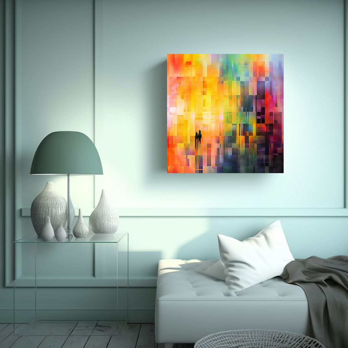 GENERICO - Pinturas Decorativas De Composición Equilibrada 80x80 Cm