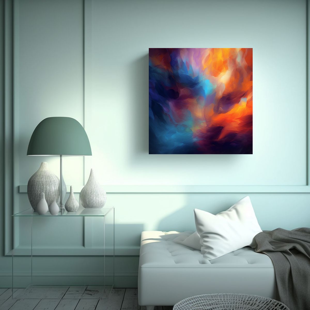 GENERICO - Arte Decorativo De Perspectiva En Bastidor Con 70x70 Cm