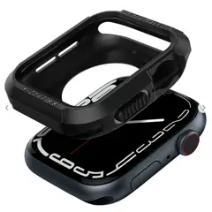 SPIGEN - Protector Rugged Armor para Apple Watch 45 mm - Negro