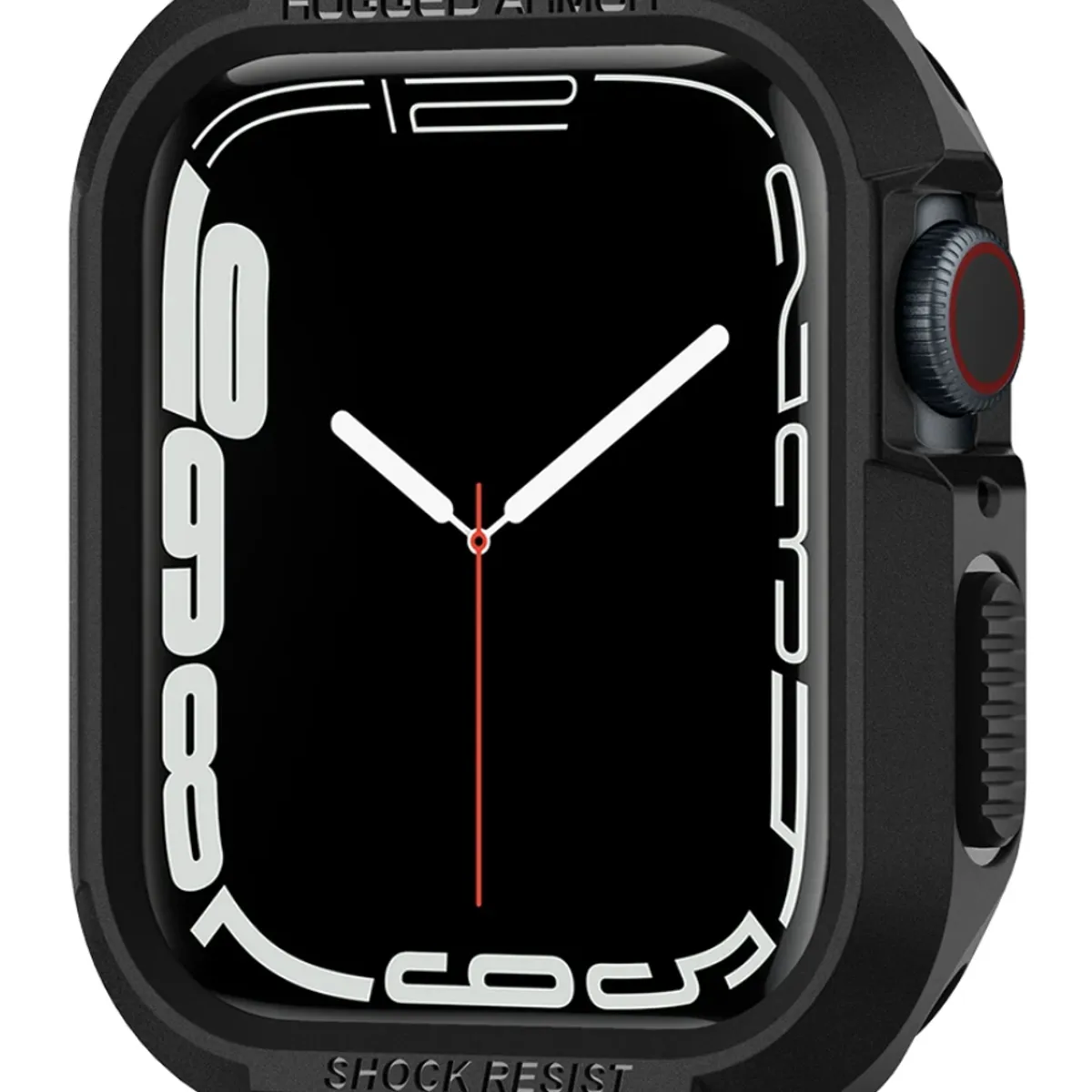 SPIGEN - Protector Spigen Rugged Armor para Apple Watch 45 mm - Negro
