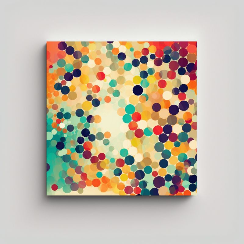 GENERICO - Arte Composicion Unica Experiencia Envolvente En 70x70 Cm