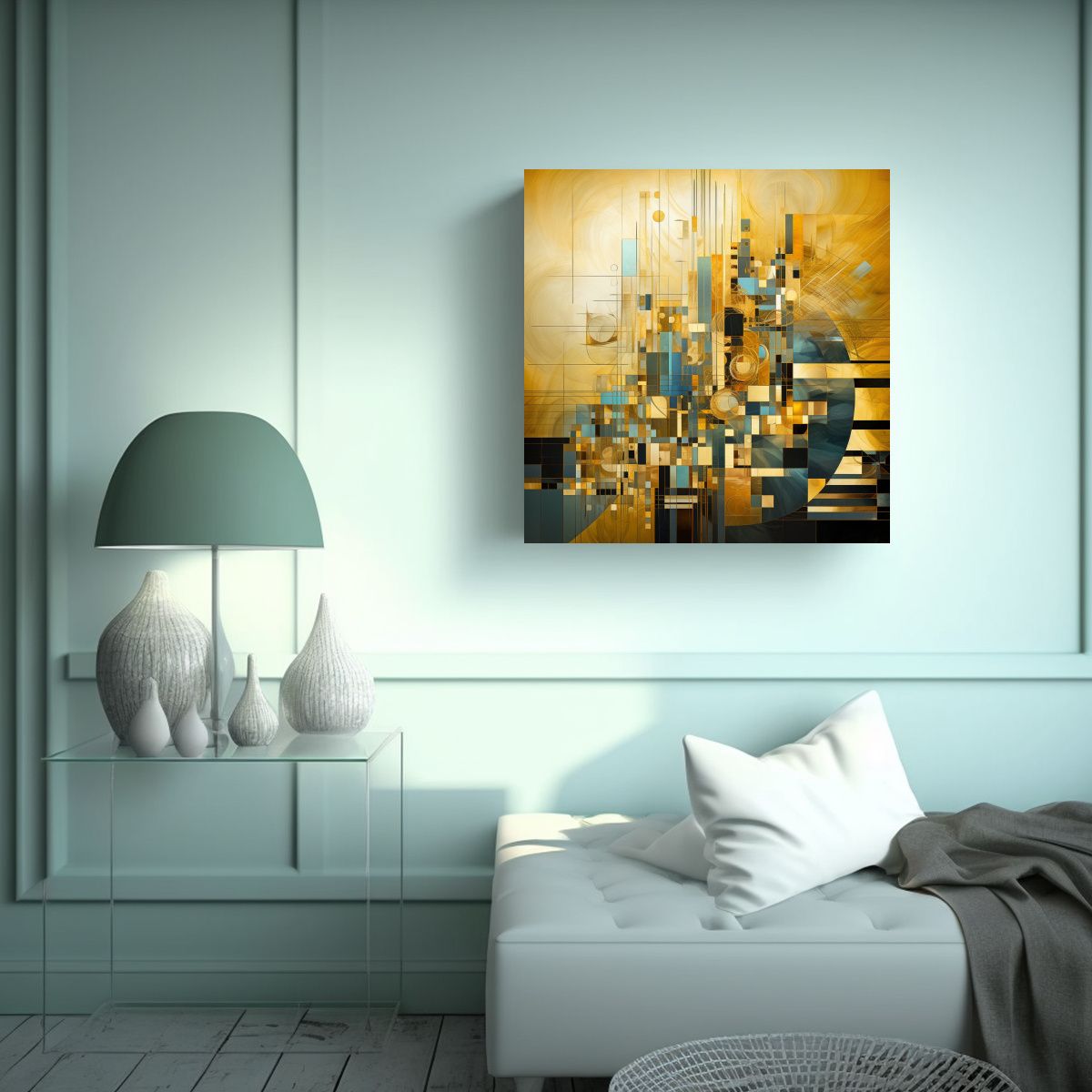 GENERICO - Pinturas Decorativas Abstractas Geométricas En 70x70 Cm