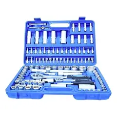 GENERICO - Caja Herramientas Dados 108 Piezas Acero Carbono 1/2 1/4