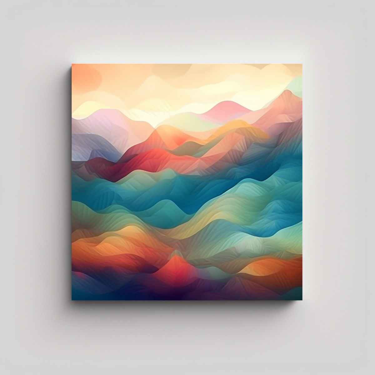 GENERICO - Pintura En Bastidor De Campo Fantástico Borroso 70x70 Cm