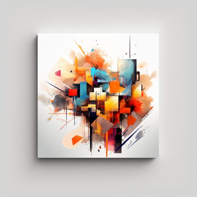 GENERICO - Pintura Decorativa Estilo Galería: Tela En 60x60 Cm