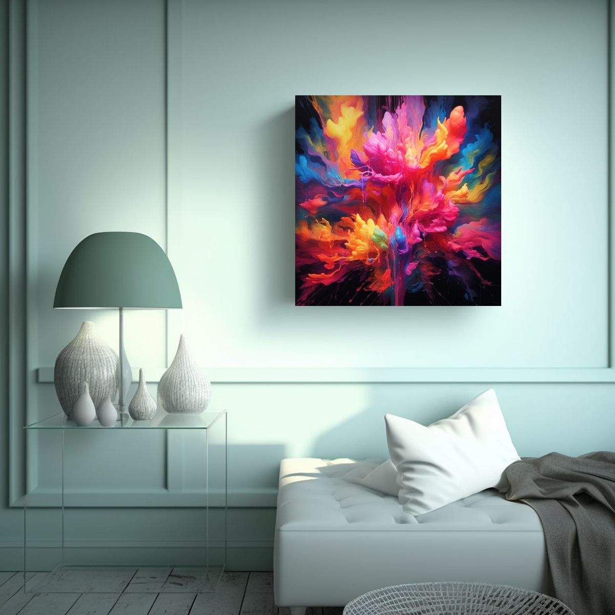 GENERICO - Cuadro De Arte De Pared Con Armonía De Colores 70x70 Cm