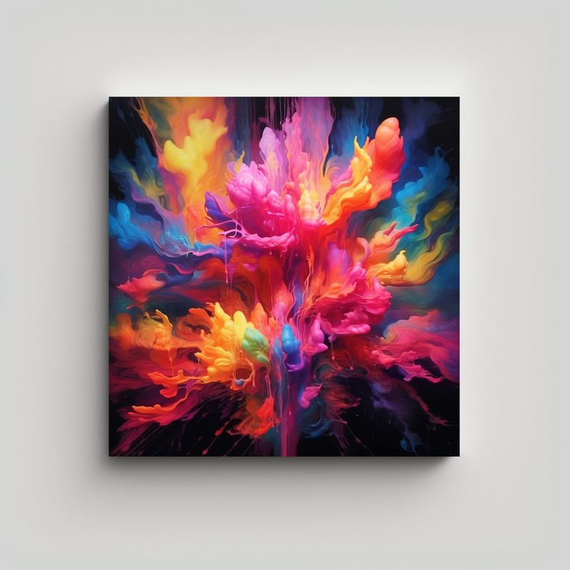 GENERICO - Cuadro De Arte De Pared Con Armonía De Colores 60x60 Cm