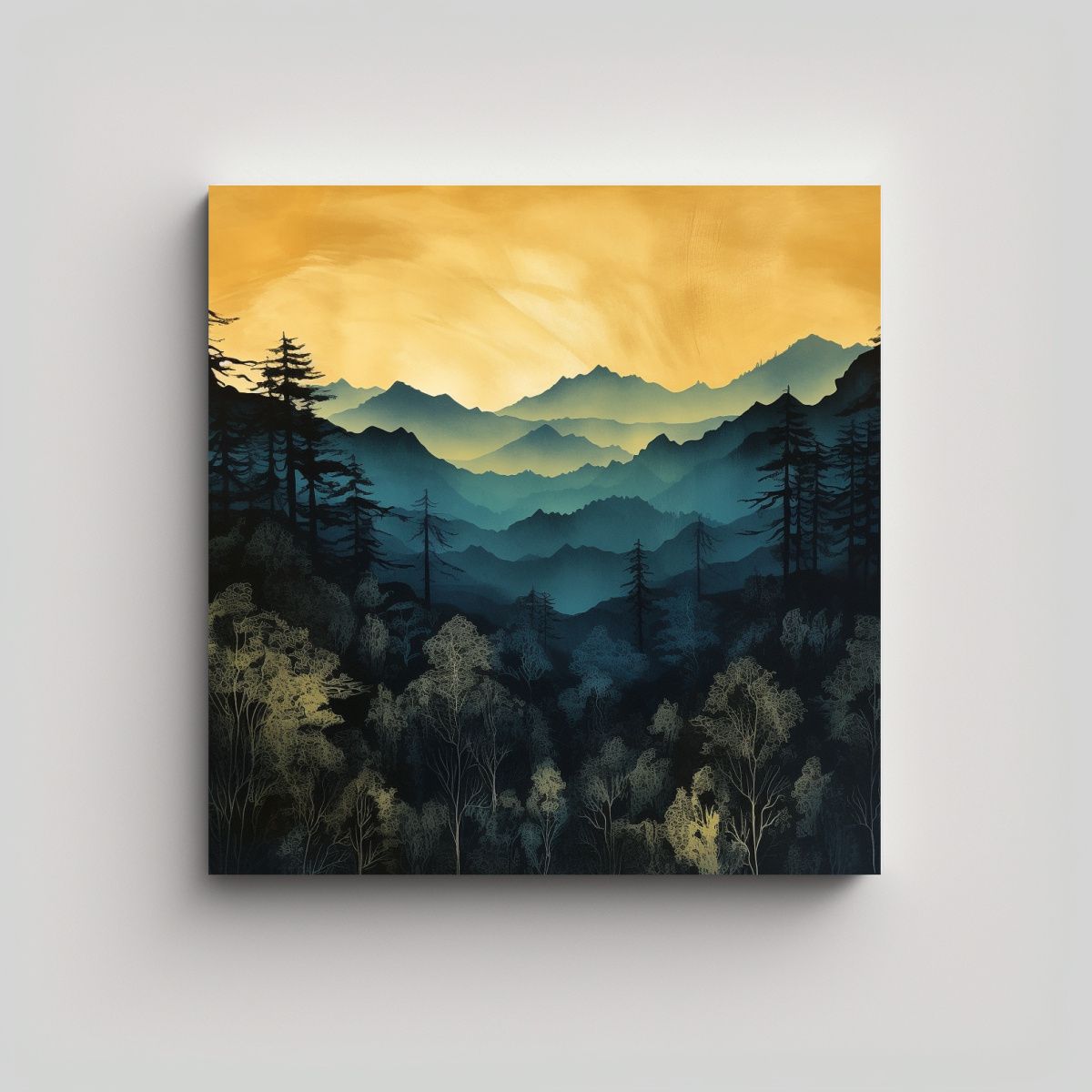 GENERICO - Pintura Al óleo De La Belleza De La Naturaleza 90x90 Cm