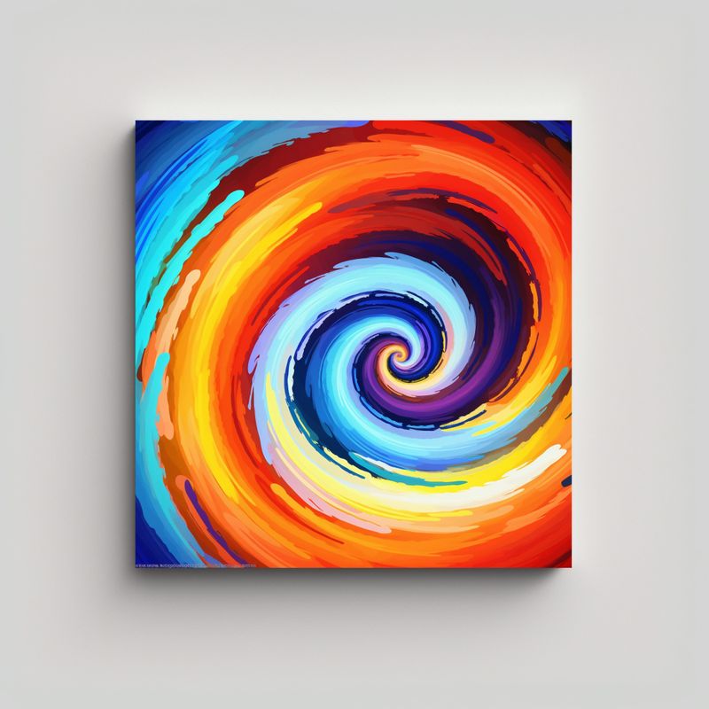 GENERICO - Pintura Decorativa En Bastidor Con Sensibilidad 90x90 Cm
