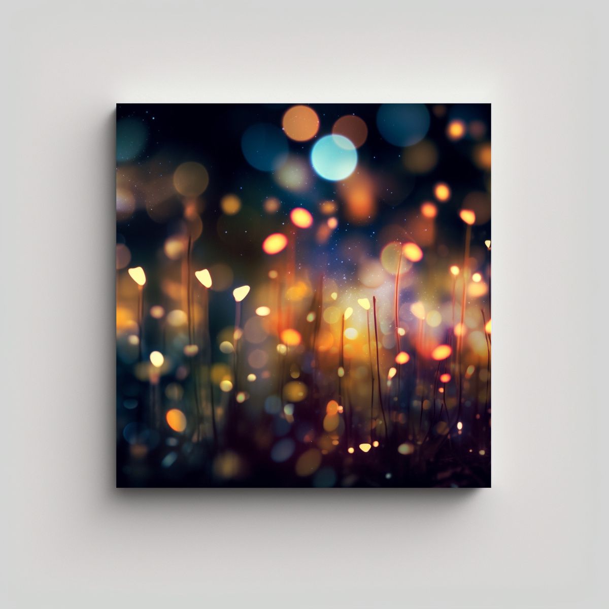 GENERICO - Patrones Cuadro Estrellados Bokeh Para 50x50 Cm