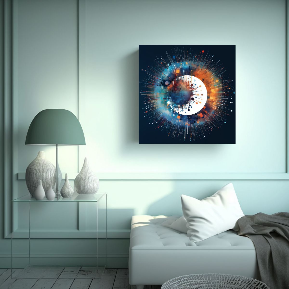 GENERICO - Cuadro Tema Elegante Con Una Representación De 70x70 Cm