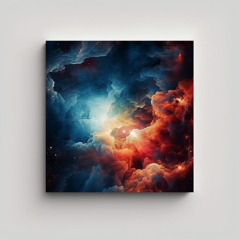 GENERICO - Cuadro Tela Espectacular Enigmático Estilo 70x70 Cm