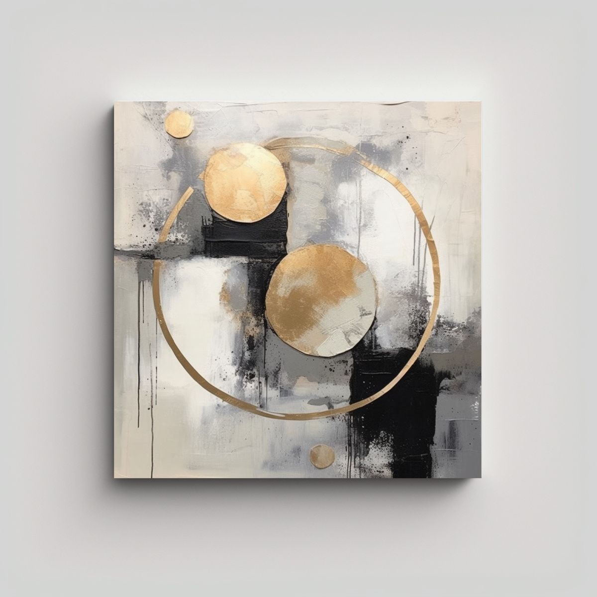 GENERICO - Pinturas Decorativas Abstractas Grandes Con 70x70 Cm