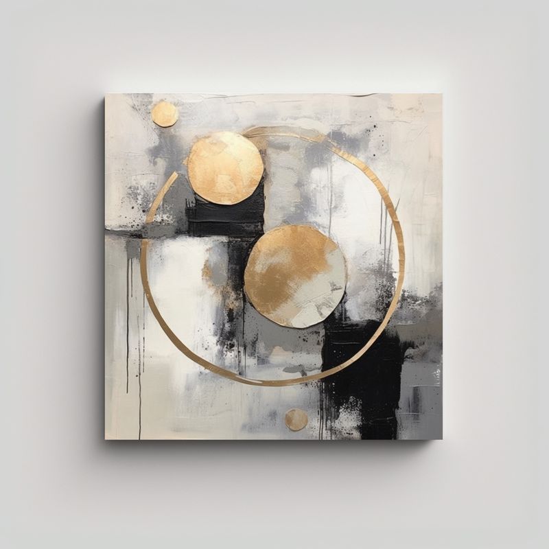 GENERICO - Pinturas Decorativas Abstractas Grandes Con 60x60 Cm