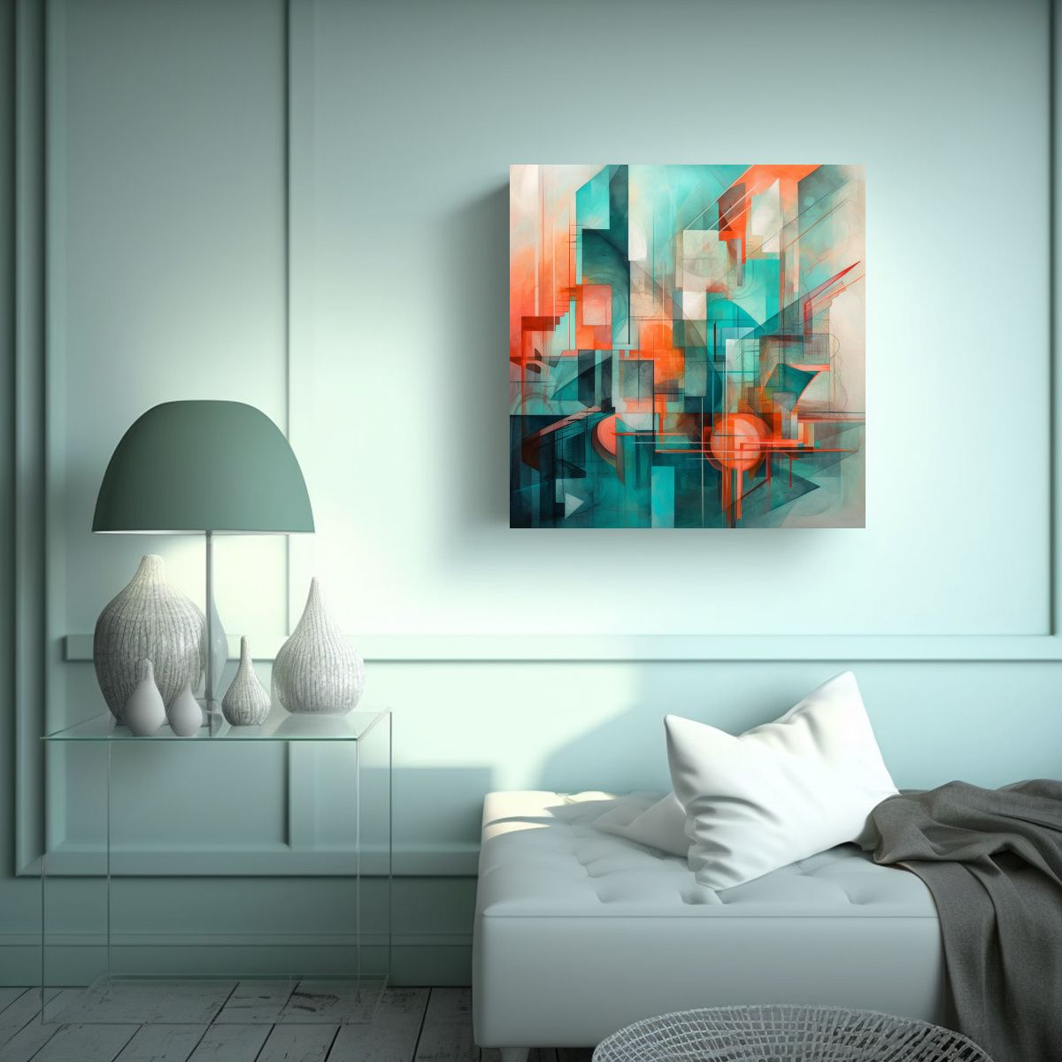 GENERICO - Pintura De Arte De Pared Abstracta Con 60x60 Cm