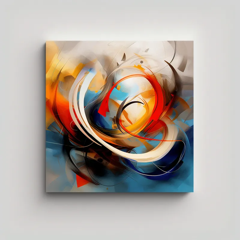GENERICO - Tela En Bastidor Composición Personalidad: Arte 60x60 Cm