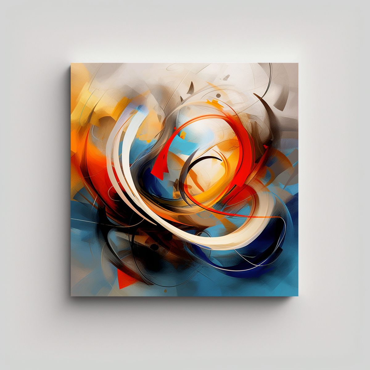 GENERICO - Tela En Bastidor Composición Personalidad: Arte 50x50 Cm