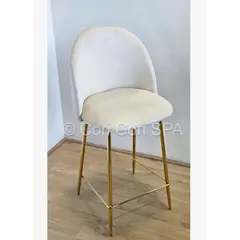 CORI CORI - Taburete Luxury Velvet Gold Beige