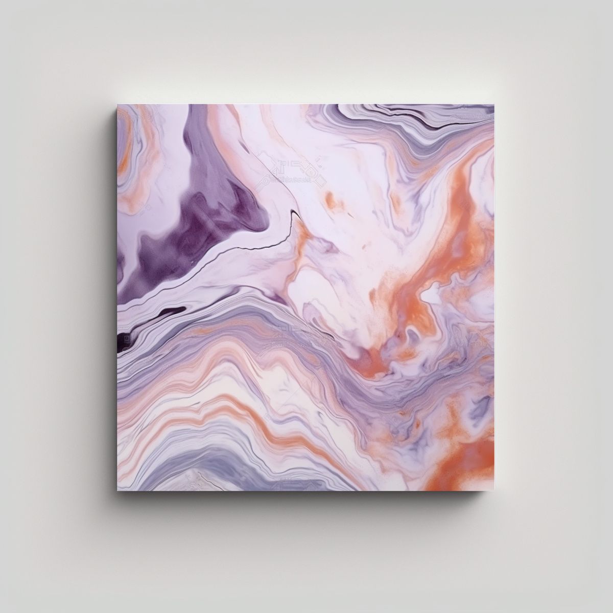 GENERICO - Tela En Bastidor Forma Profundidad Patrón 80x80 Cm