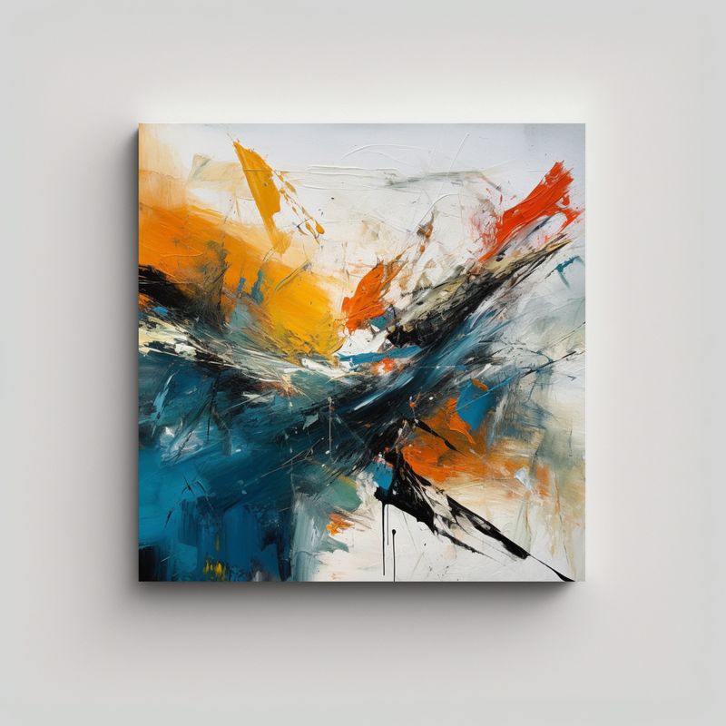 GENERICO - Cuadros Decorativos De Composición Espectacular 80x80 Cm