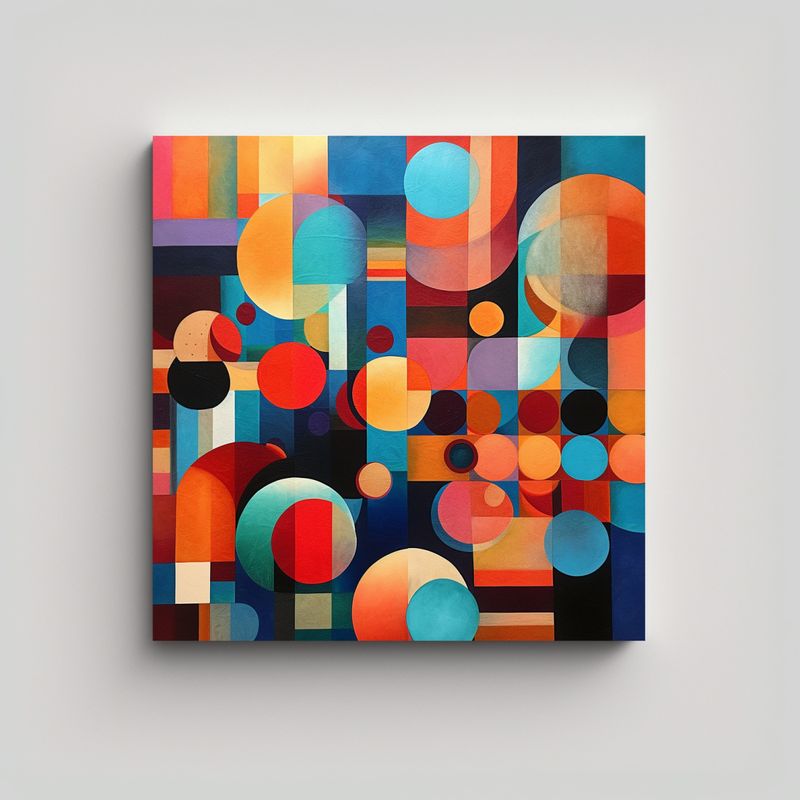 GENERICO - Lienzo Innovador Para Una Composición Dinámica 70x70 Cm