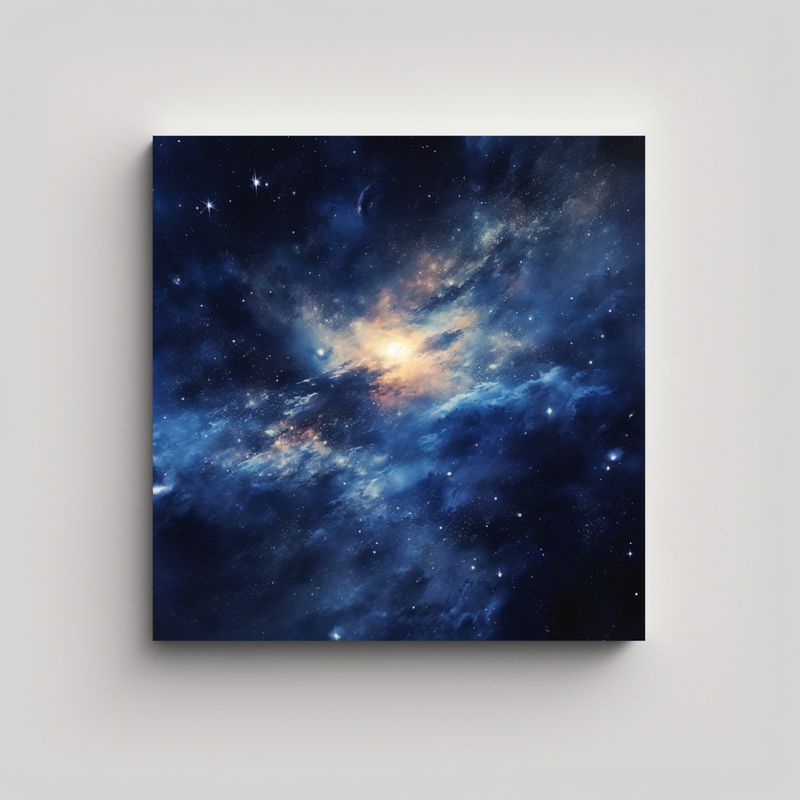 GENERICO - Lienzo Estelar Para Decoración De Sala: Cuadro 60x60 Cm