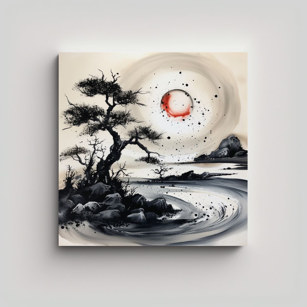 GENERICO - Cuadro Lienzo Vida Playa Arena Espectacular, 50x50 Cm