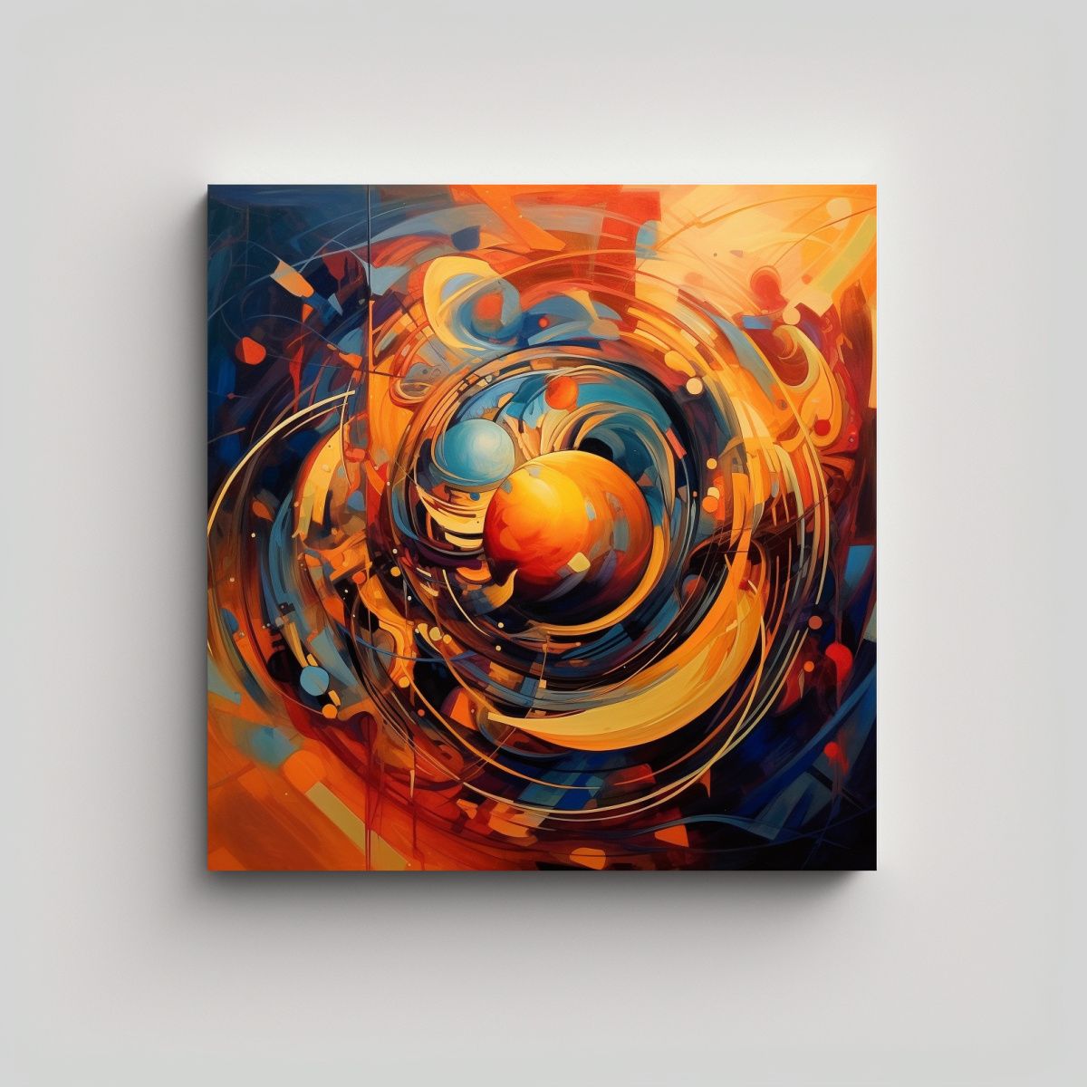 GENERICO - Pintura Abstracta De Forma De Escenario, Arte De 80x80 Cm