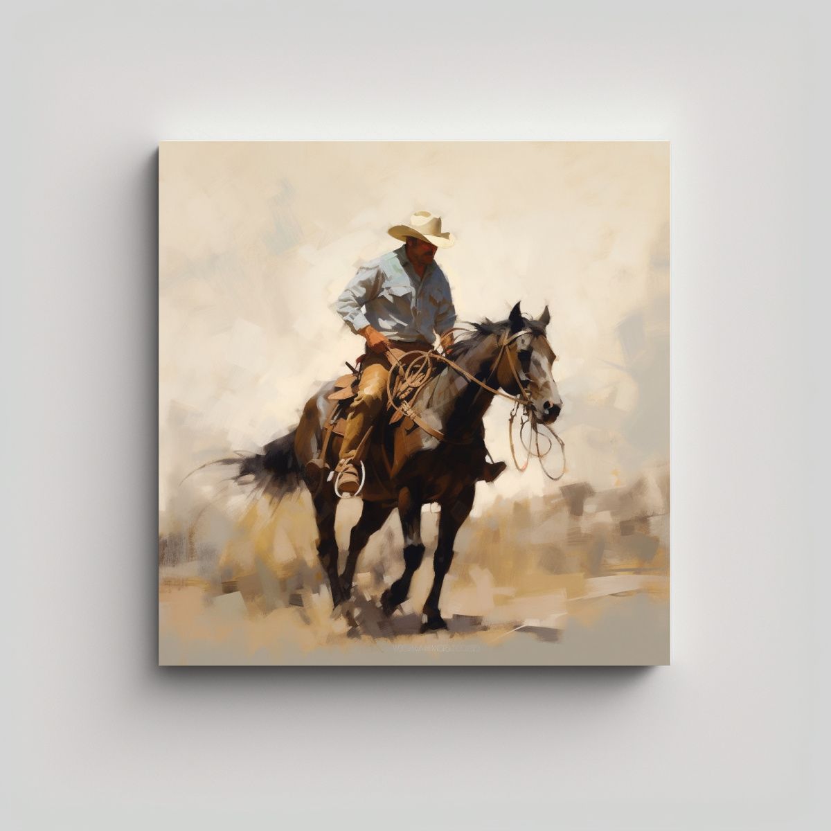 GENERICO - Cuadro Belleza Natural Pintura Al óleo De Estilo 70x70 Cm