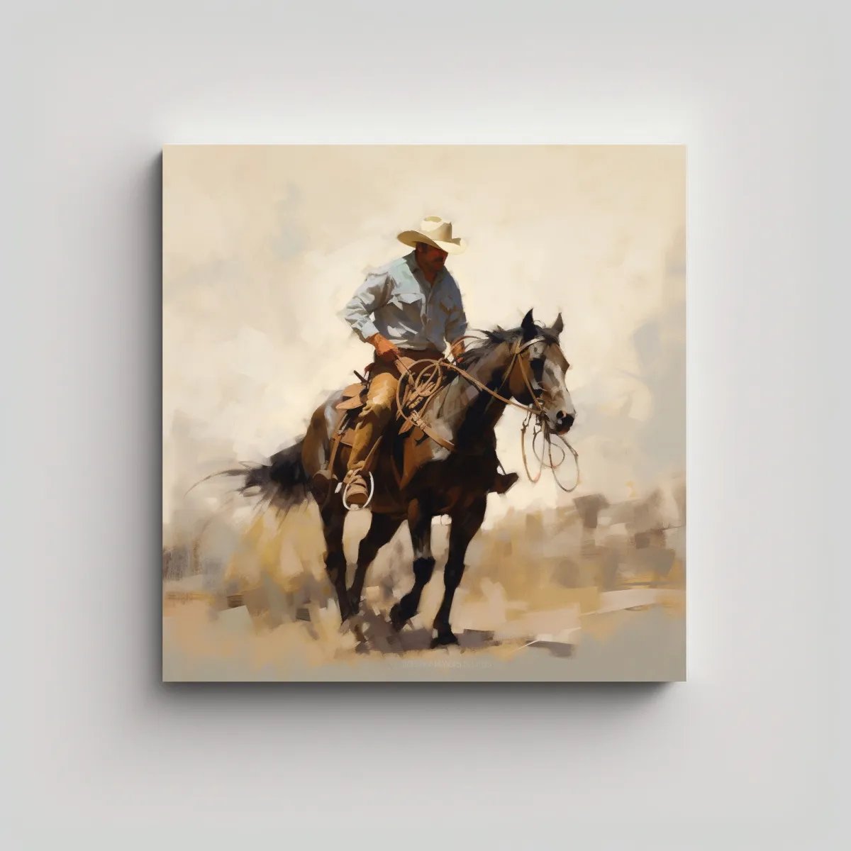 GENERICO - Cuadro Belleza Natural Pintura Al óleo De Estilo 50x50 Cm