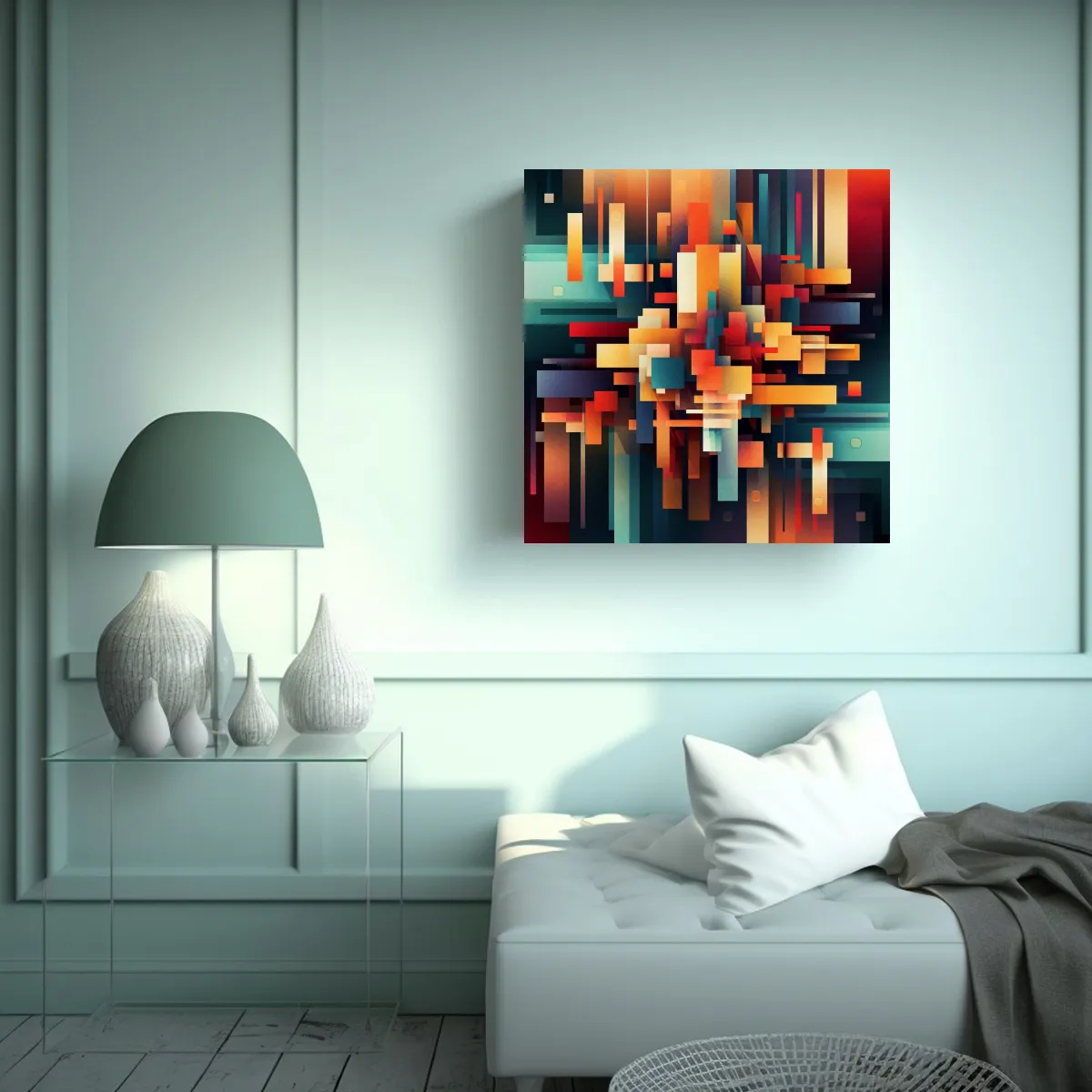 GENERICO - Cuadro Estilo Galeria Artesanal Crea Una 50x50 Cm