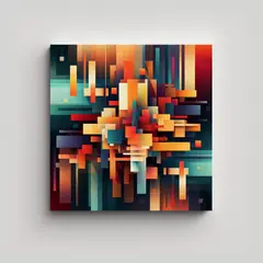 GENERICO - Cuadro Estilo Galeria Artesanal Crea Una 90x90 Cm