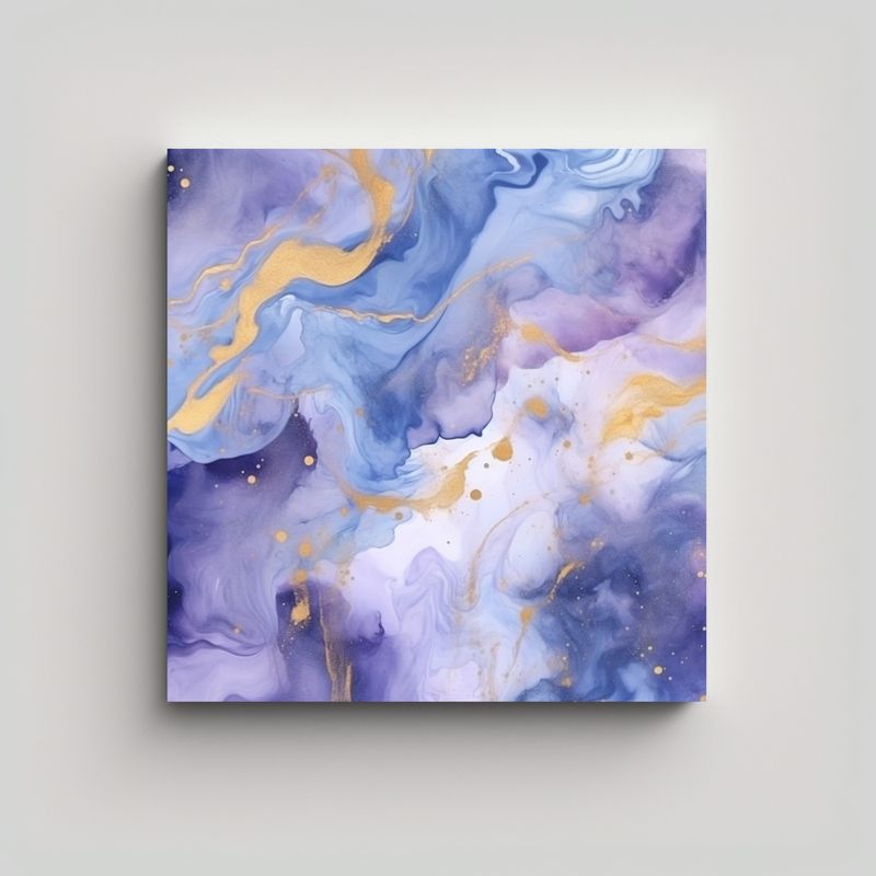 GENERICO - Pinturas De Decoración Con Fondo Acuático Azul 50x50 Cm