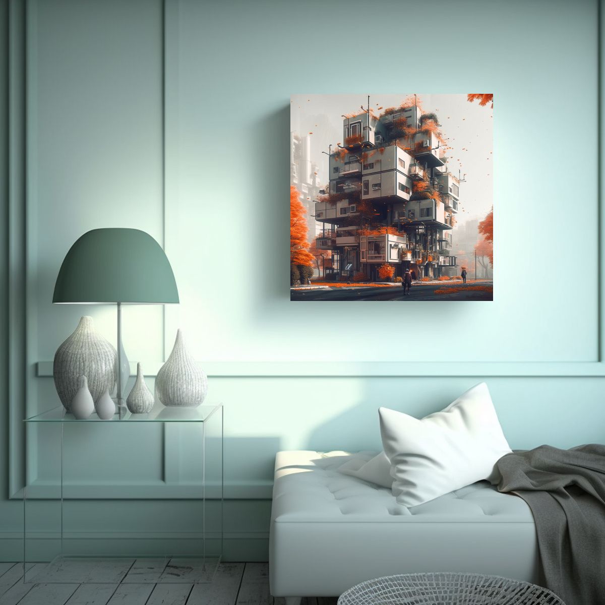 GENERICO - Pintura En Bastidor Creativa Para Decoración De 50x50 Cm