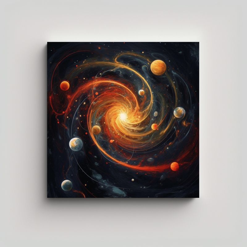 GENERICO - Cuadros Innovadores De Movimiento Espiral De 80x80 Cm