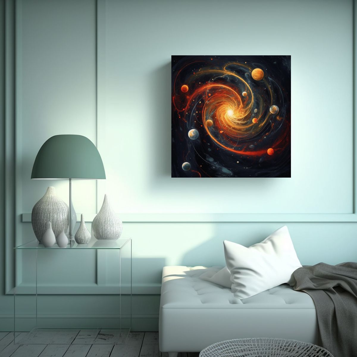 GENERICO - Cuadros Innovadores De Movimiento Espiral De 80x80 Cm.