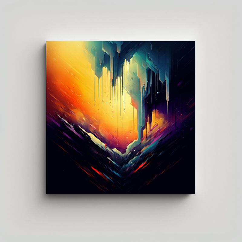 GENERICO - Pintura Decorativa En Tela Sublimada Única 90x90 Cm