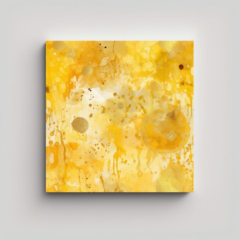 GENERICO - Cuadro De Inspiración Artesanal Con Destellos 80x80 Cm