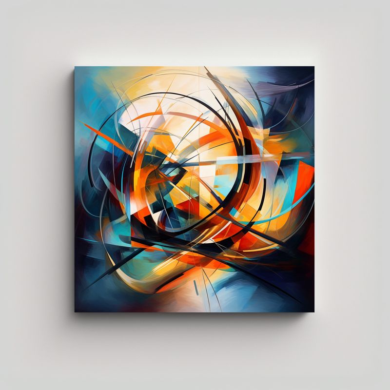 GENERICO - Pinturas Decorativas De Arte Hermoso En Estilo 90x90 Cm